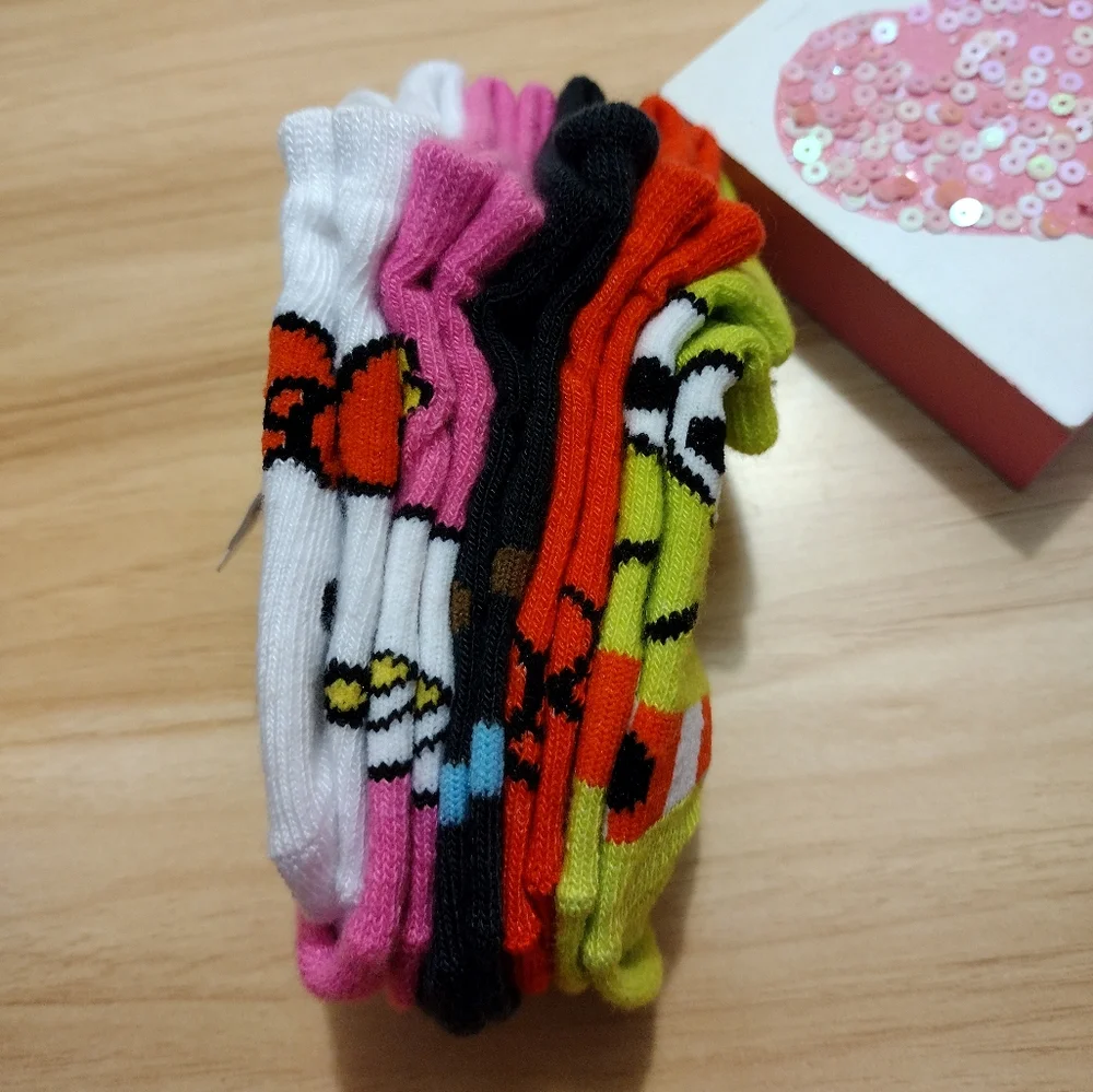 Hello Kitty and Friends No Show Socks Toddler Girl Shoe Size 4-7.5 NWT